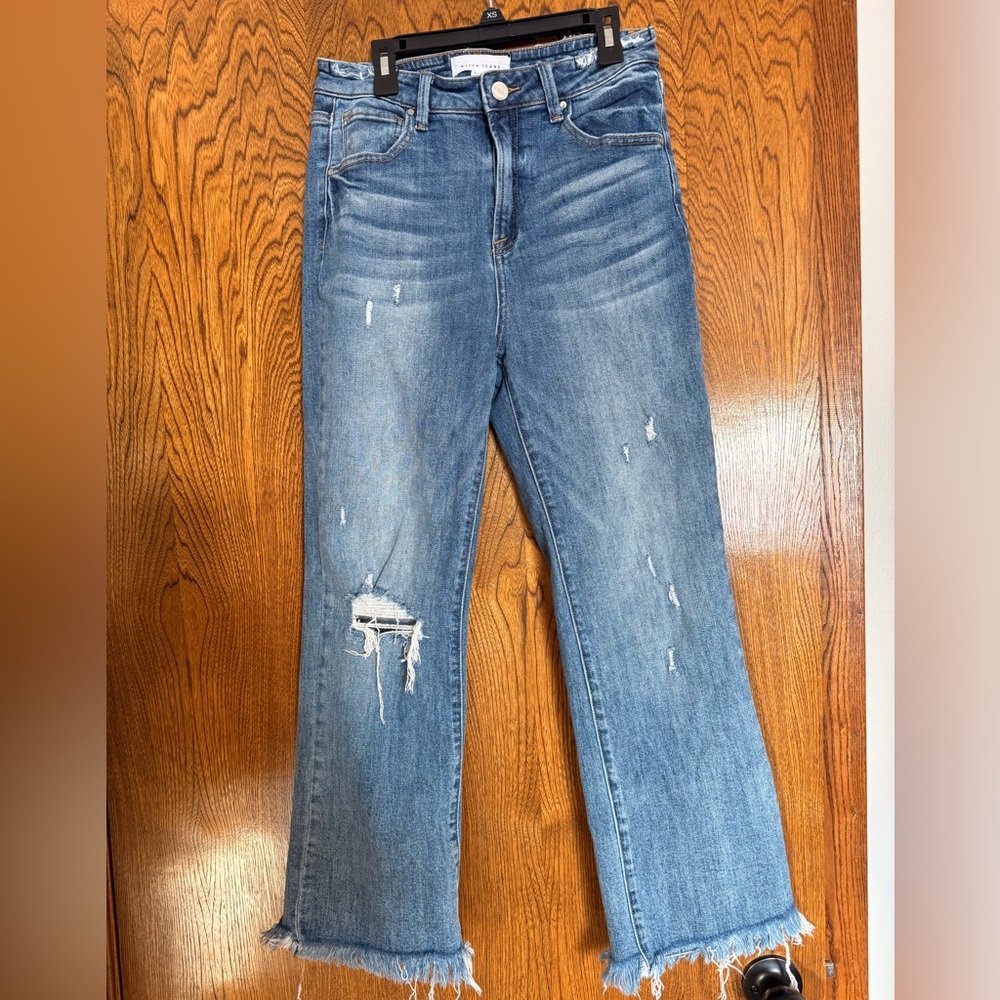 Risen Distressed Blue Women's Jeans - style RDP5051-9/29